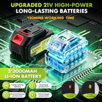 cordless weed wacker, 20000rpm battery powered weed eater, close-up detail