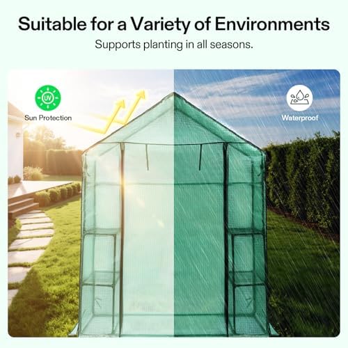 vivosun 57 x 29 x 77-inch mini walk-in, side view