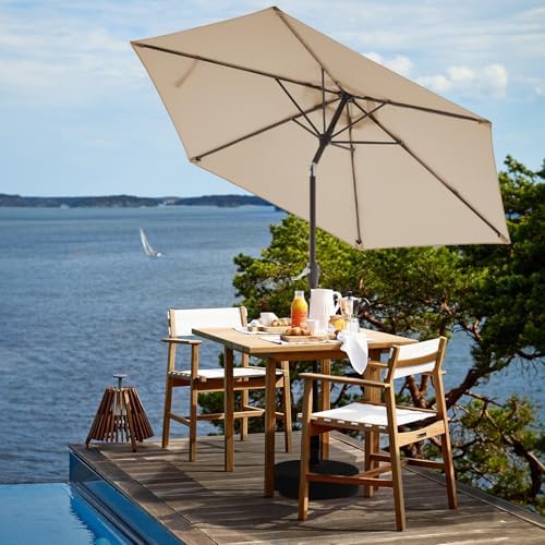 jearey 7.5 ft outdoor patio umbrella, table umbrella, side view