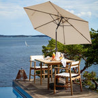 jearey 7.5 ft outdoor patio umbrella, table umbrella, side view