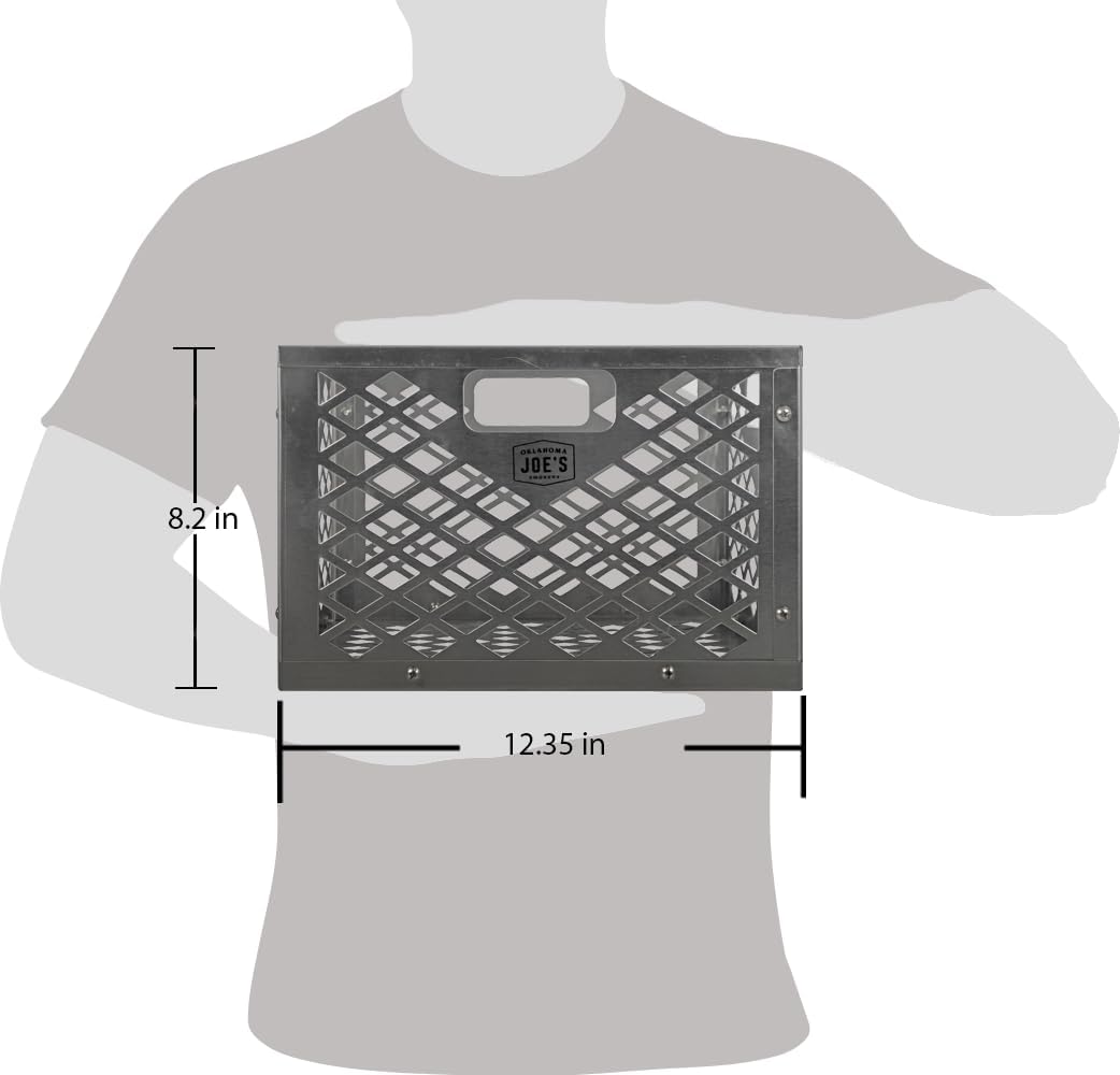Oklahoma Joe's 5279338P04 Stainless Steel Offset Smoker Charcoal Firebox Basket, Silver