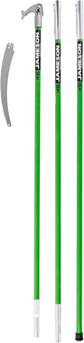 Jameson LS-Series Hollow Core Landscaping Tree Trimming Kit | 16” Barracuda Saw Blade | 18-Foot Reach | Fiberglass Poles with Leaf Spring Locking Buttons | Tree Pruning & Trimming Tool