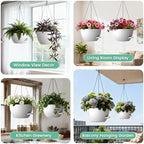 uouz 13 inch 2 pack large self watering, package contents