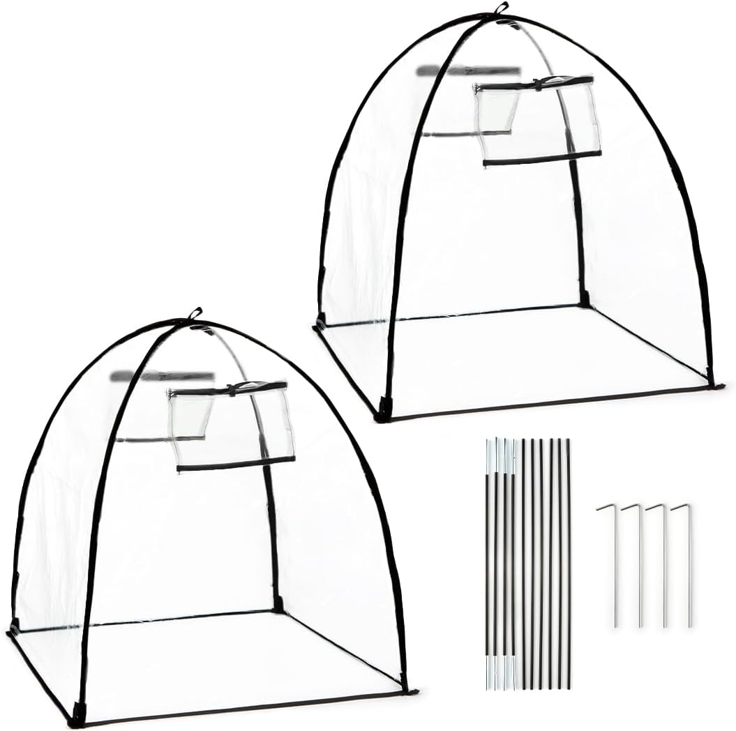 clear plant covers freeze protection, 2-pack cloches &, main product view