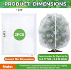 blueberry bush netting cover 2 pack, 10 x shown in use