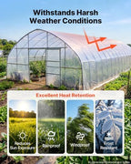 vevor greenhouse plastic sheeting 12 x 100 ft, close-up detail