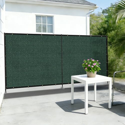 6'x12' privacy fence sets with iron poles outdoor, view 9