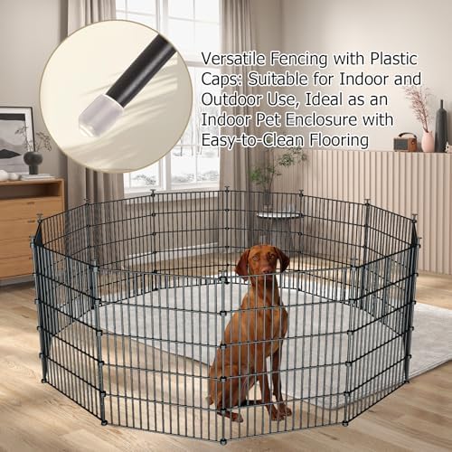 10‑panel no‑dig garden fence, 32" h x 23.6'l, side view