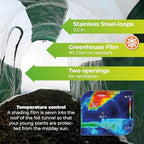 biogreen grow tunnel superdome | 118“ x 23.6“, side view