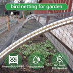 bird netting 25x50 ft 1 inch mesh heavy shown in use