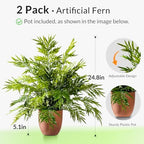 artificial fern plants in pots artificial boston ferns, side view