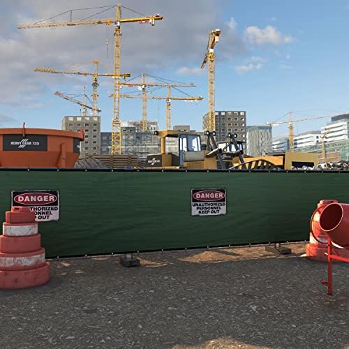 amgo 6' x 25' fence privacy screen, heavy shown in use