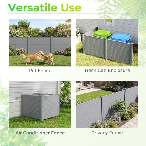 giantex 36''h x 48''w air conditioner fence privacy, package contents