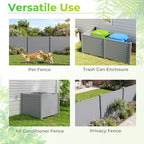 giantex 36''h x 48''w air conditioner fence privacy, package contents