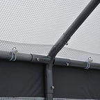 outsunny 8' x 6' x 7' walk-in greenhouse, package contents