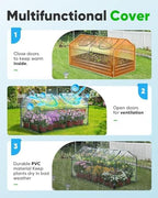 quictent mini greenhouse for indoor outdoor, portable quick-setup, side view