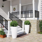 qcqhdu 21 inch tall planters for outdoor & on a desk or shelf