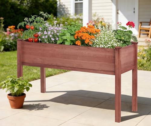 48x24x30 inch raised garden bed with legs, elevated, view 9