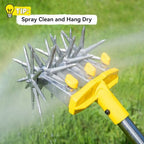 rotary cultivator garden tool with extra-large tines, 74-inch, view 9