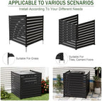 air conditioner fence, 50" w x 50" h, front angle view
