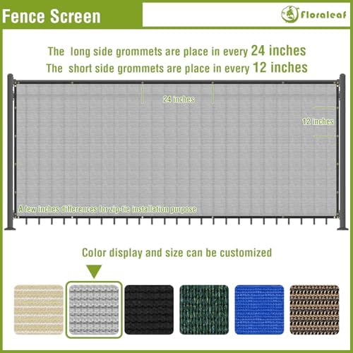 6'x40' privacy screen fence heavy duty fence panels, package contents