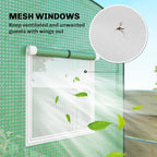 outsunny mini greenhouse portable roll-up door 78.7" x, package contents