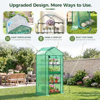 mini greenhouse with screen roof, ohuhu upgraded portable, close-up detail