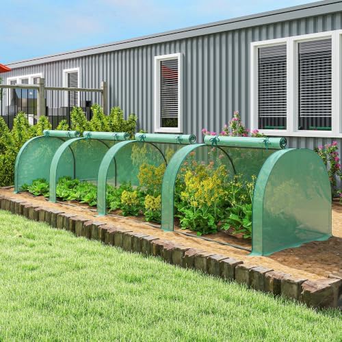 outsunny mini greenhouse 177.2" x 39.4" x 31.5", view 9