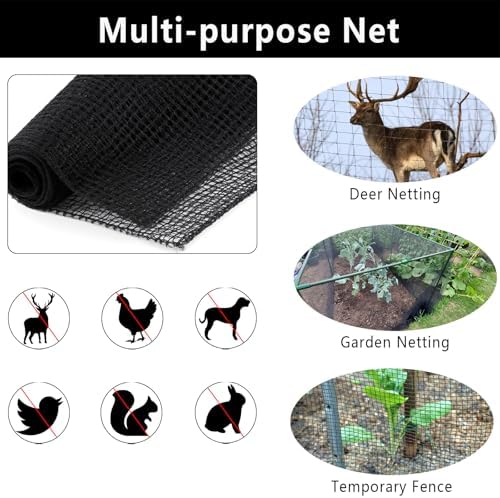 poyee deer fence netting 4x100ft plastic mesh netting on a desk or shelf
