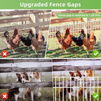 blingluck animal barrier fence, 10 pcs upgrade 1.26 showing dimensions