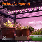 bstrip indoor greenhouse with grow light, 4-tier mini shown in use