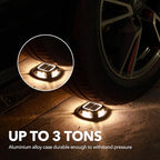 agptek solar driveway lights outdoor 12 pack, 2 showing dimensions