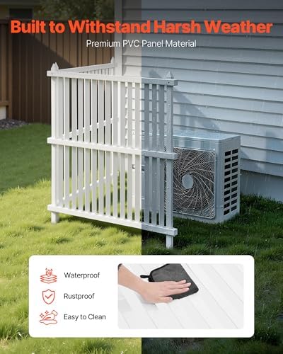 vevor 2 panels outdoor privacy screen, 36 x showing dimensions