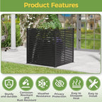 3 panels air conditioner fence, 47" w x shown in use