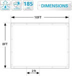 90% Shade Cloth Sun Shade Fabric Privacy Screen Shade Cover for Patio Garden Pergola Shade Cover Canopy with Gromments