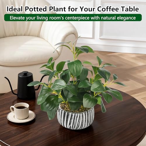 florisso fake plants artificial plants indoor, faux potted, view 10
