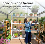 5.5x4ft greenhouse with thermometers, small greenhouse for outdoors, package contents