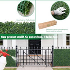 artificial boxwood roll, 48x120 in(40 sqft) uv-anti faux, view 9