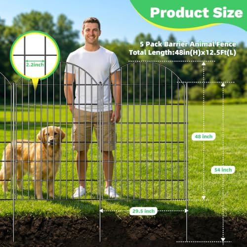 toolterritary 5 panels arched no dig decorative garden shown in use