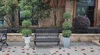 all season green 4ft triple ball boxwood topiariy showing dimensions