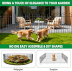 garden fence animal barrier - 10 panels, 32 showing dimensions