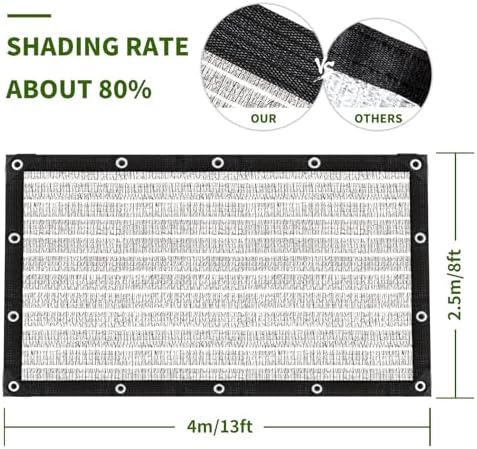 shade cloth-thickened and encrypted 80% aluminum shade cloth shown in use