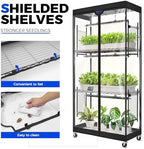 barrina lp750 indoor greenhouse with grow light, 4, package contents