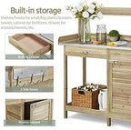 costoffs potting bench wood garden potting table with, package contents