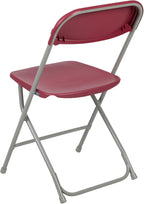 Hercules Series Plastic Folding Chair Red - 10 Pack 650LB Weight Capacity Comfortable Event Chair-Lightweight Folding Chair