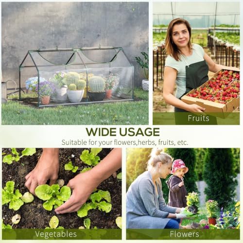 outsunny 4' x 2' x 2' portable mini, package contents