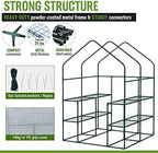 workpro greenhouse, heavy duty walk-in greenhouse (56” x, close-up detail