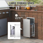 vevor outdoor kitchen drawers 13.4"w x 25.7"h x showing dimensions