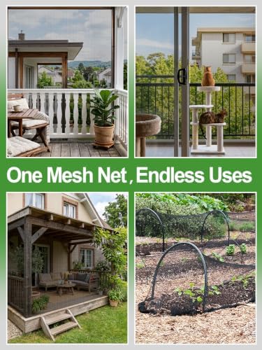 10x50ft strong pp nanocomposite mosquito net garden netting, front angle view