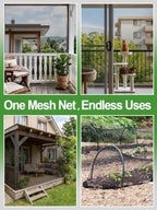 10x50ft strong pp nanocomposite mosquito net garden netting, front angle view